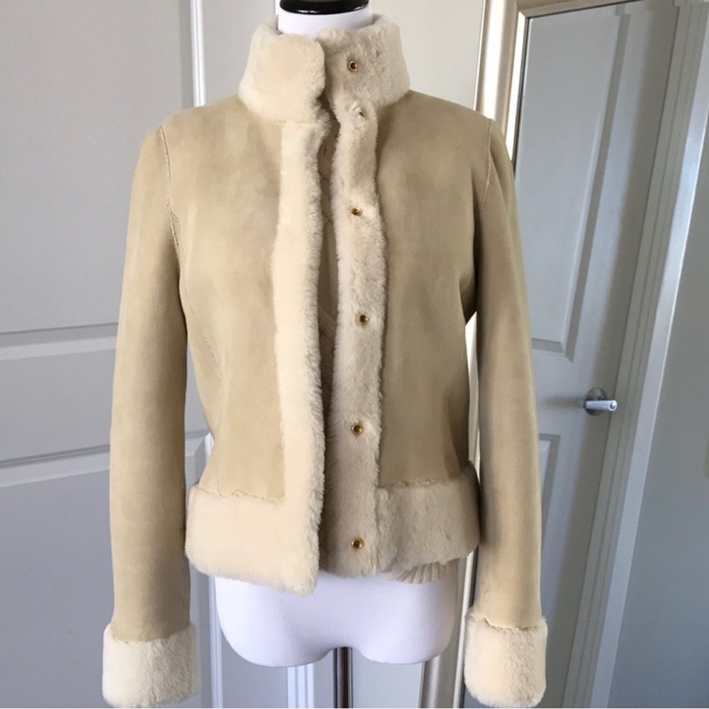Tory Burch Women's Shearling Jacket, XS